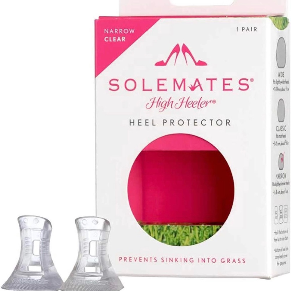 Solemates High Heel Protectors (Clear) Stoppers Grass Protector For Heels